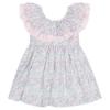 Picture of  Deolinda Girls Gardenia Print Dress With Double Ruffle Collar - Pink