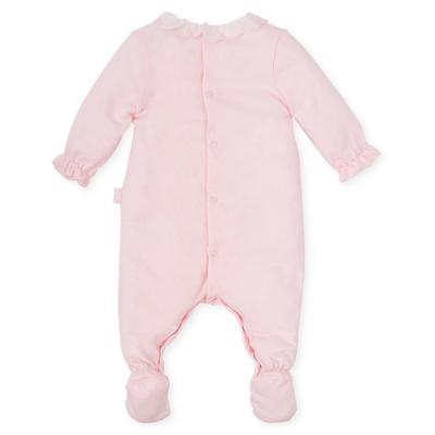 Picture of Tutto Piccolo Baby Girls Jersey Sleepsuit - Baby Pink