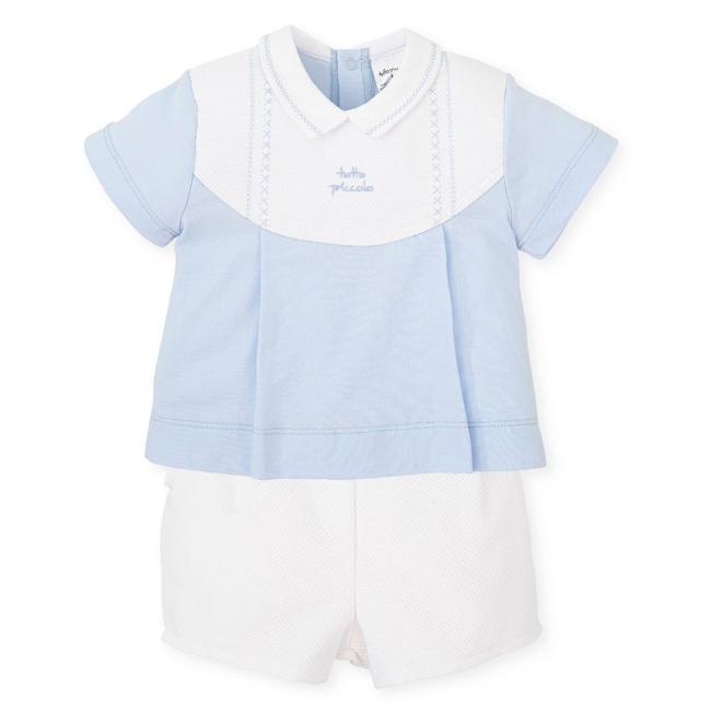 Picture of Tutto Piccolo Baby Boys Jersey Set X 2 - Baby Blue 