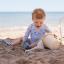Picture of Tutto Piccolo Bowling Collection Baby Boys Rashguard - Blue Lemon