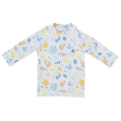 Picture of Tutto Piccolo Bowling Collection Baby Boys Rashguard - Blue Lemon