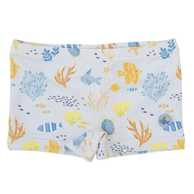 Picture of Tutto Piccolo Bowling Collection Baby Boys Swimshorts - Blue Lemon 