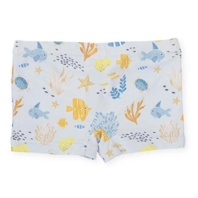 Picture of Tutto Piccolo Bowling Collection Baby Boys Swimshorts - Blue Lemon 