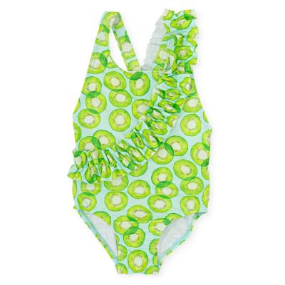 Picture of Tutto Piccolo Kickball Collection Girls Swimsuit - Lime