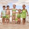 Picture of Tutto Piccolo Kickball Collection Girls Swimsuit - Lime