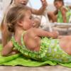 Picture of Tutto Piccolo Kickball Collection Girls Swimsuit - Lime