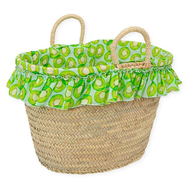 Picture of Tutto Piccolo Kickball Collection Beach Basket - Lime