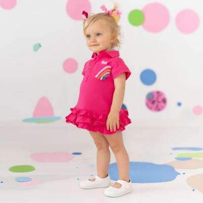 Picture of Agatha Ruiz De La Prada Arco Ruffle Dress - Fucshia Pink