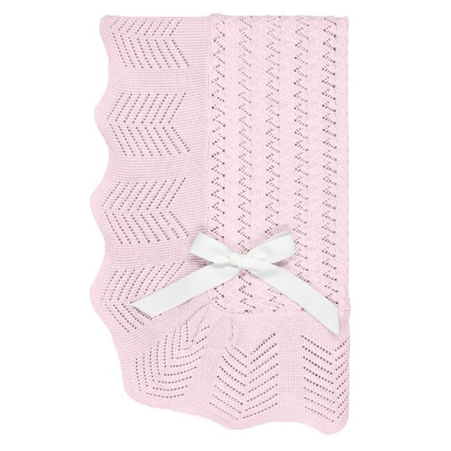 Picture of Mac Ilusion Vedella Collection Boxed Baby Shawl - Rosa Pink