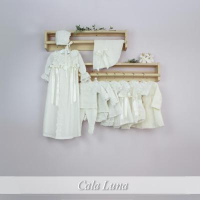Picture of Mac Ilusion Luna Collection Plumeti Ceremony Baby Gown - Ivory  