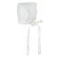 Picture of Mac Ilusion Luna Collection Plumeti Ceremony Baby Bonnet - Ivory