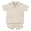 Picture of Mac Ilusion Moraig Collection Seamless Polo Top & Shorts Set - Cream