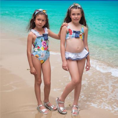 Picture of Rochy Girls Lemons Collection Skirted Bikini - Multicoloured