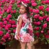 Picture of Rochy Girls Floral Collection A Line Dress - Floral Pink
