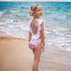 Picture of Rochy Girls Zig Zag Collection Ruffle Swimsuit - Fucshia Lilac