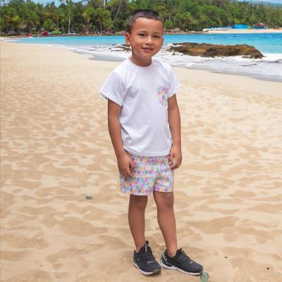 Picture of Rochy Boys Diamonds Collection T-shirt & Swimshorts Set X 2 - Lilac 