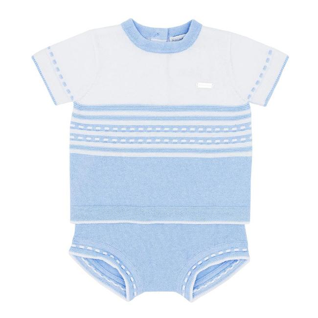 Picture of Blues Baby Knitted Round Neck 2 Piece Set - Blue 