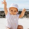 Picture of Mitch & Son Mini Sloan Check Romper - Sand