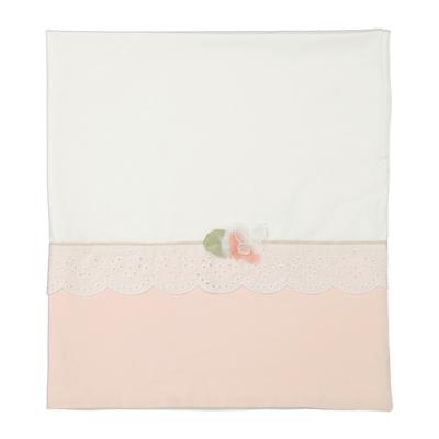 Picture of Mayoral Newborn Girls Broderie Anglaise Blanket - Pink