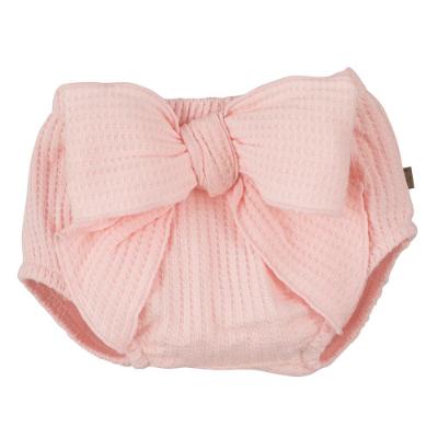 Picture of Calamaro Baby Summer Rodas Pique Cotton Fixed Bow Jampants - Pink