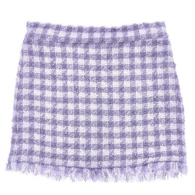 Picture of Monnalisa Girls Houndstooth Skirt - Lilac
