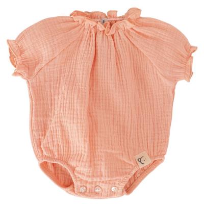 Picture of Calamaro Baby Summer Altea Cheesecloth Ruffle Romper - Pink 