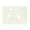 Picture of Juliana Baby Summer Knit Shawl With AOP Openwork & Satin Bow - Ivory