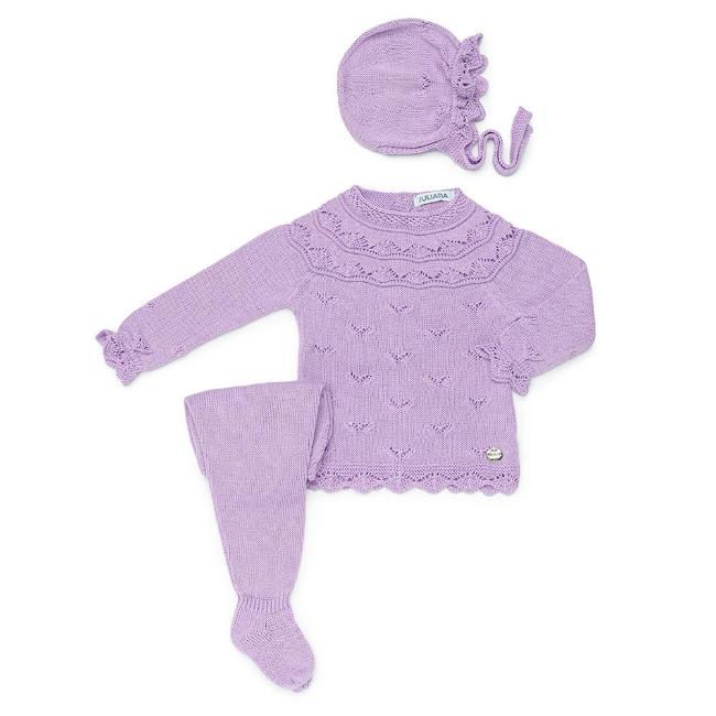 Picture of Juliana Baby Summer Knit 3 Piece Set - Lilac 
