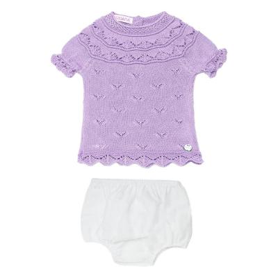 Picture of Juliana Baby Summer Knit Jampant Set X 2 - Lilac