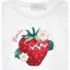 Picture of Monnalisa Girls Strawberry T-shirt - White