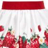 Picture of Monnalisa Girls Strawberry Skirt - White Red