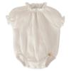 Picture of Calamaro Baby Summer Altea Cheesecloth Ruffle Romper - Ivory