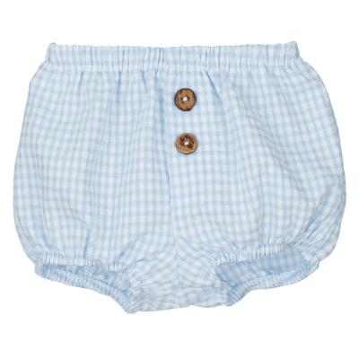 Picture of Calamaro Baby Summer Niza Gingham Cotton Jampants - Pale Blue