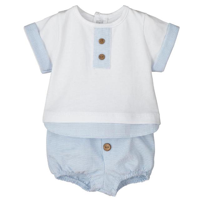 Picture of Calamaro Baby Summer Melisa Jampant Set - White Blue