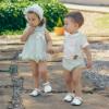 Picture of Calamaro Baby Summer Hinojo Jampant Set - Ivory Mint