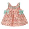 Picture of Calamaro Baby Summer Prunela Floral Dress With Gingham Bows - Mint Floral