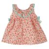 Picture of Calamaro Baby Summer Prunela Floral Dress With Gingham Bows - Mint Floral