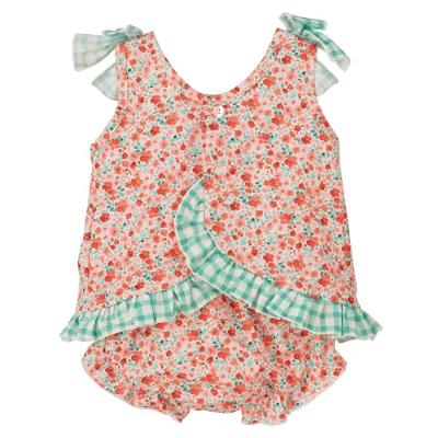 Picture of Calamaro Baby Summer Prunela Jampant Set - Mint Floral