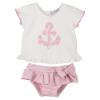 Picture of Calamaro Baby Summer Ancla Anchor Swim Set - White Pink