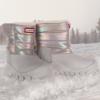 Picture of Hunter Little Kids Intrepid Reflective Snow Boots - Camo Grey Rainbow Snow 