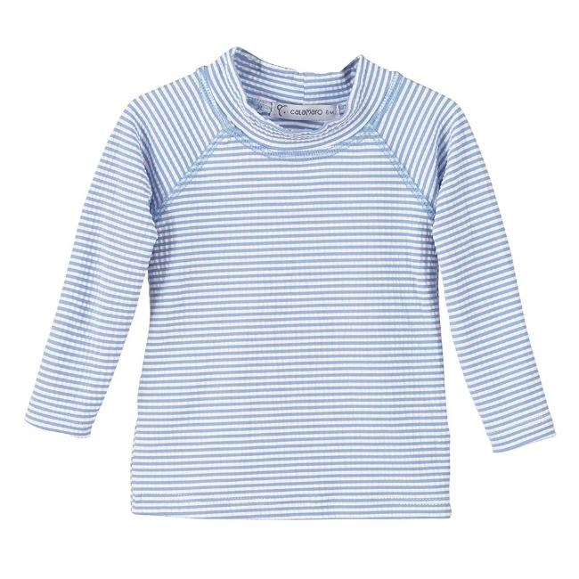 Picture of Calamaro Baby Summer Marinero Stripe Rashguard - Pale Blue