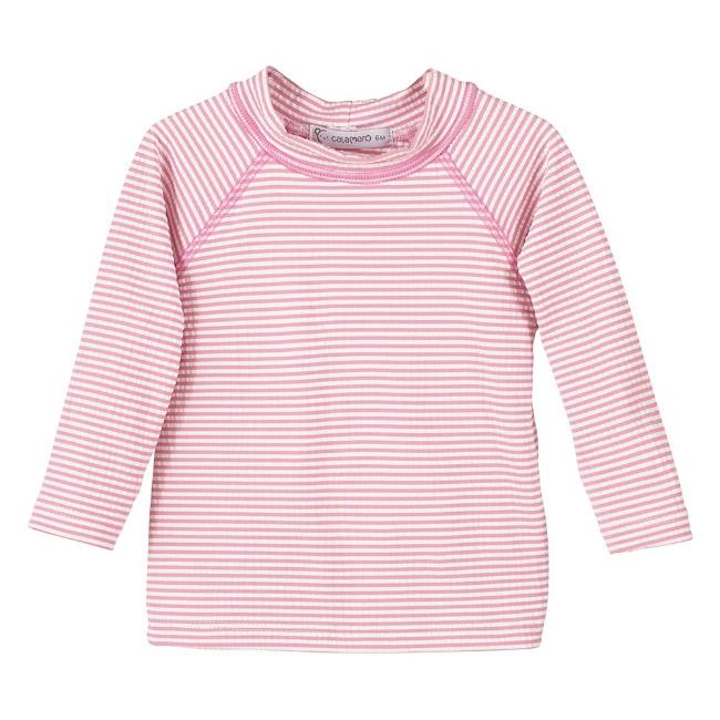 Picture of Calamaro Baby Summer Marinero Stripe Rashguard - Pink