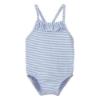 Picture of Calamaro Baby Summer Marinero Stripe Swimsuit- Pale Blue 