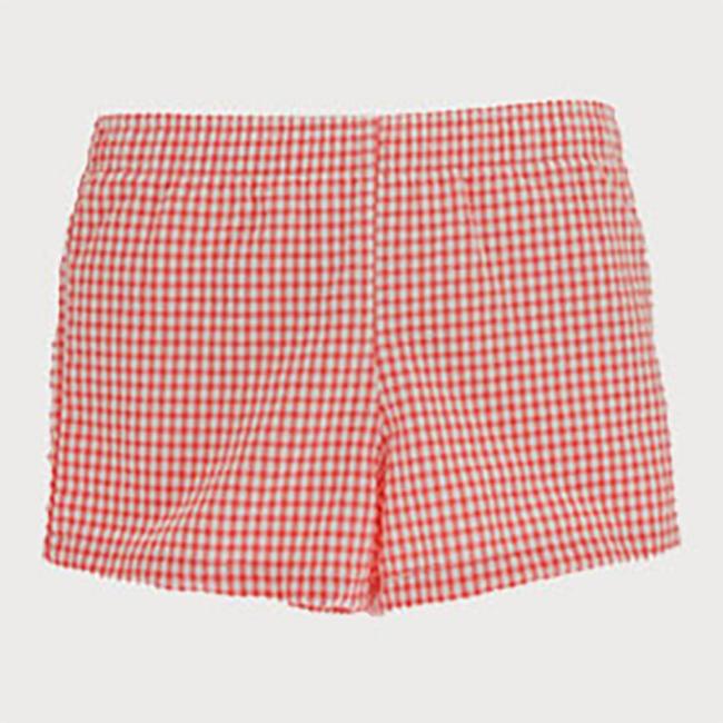 Picture of Sardon Mexico Boys Gingham Swim Shorts - Coral