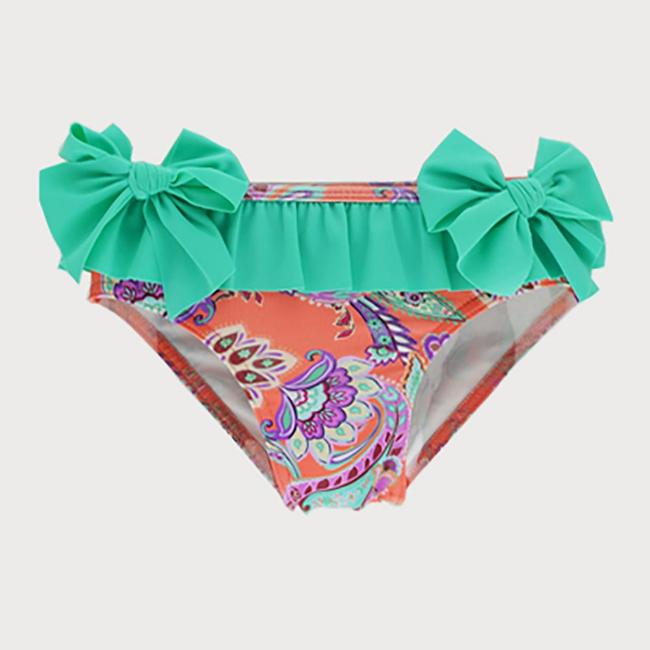 Picture of Sardon Mexico Girls Ruffle Swim Bottoms - Coral