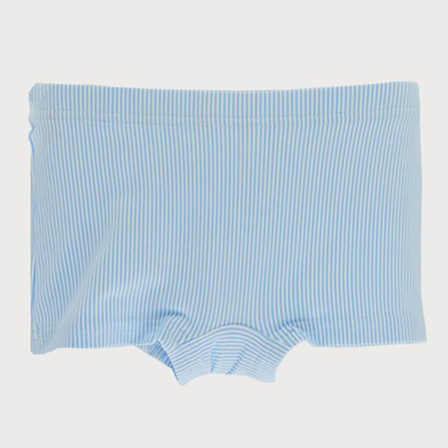 Picture of Sardon Rayas Boys Fine Stripe Lycra Swim Trunks - Pale Blue 