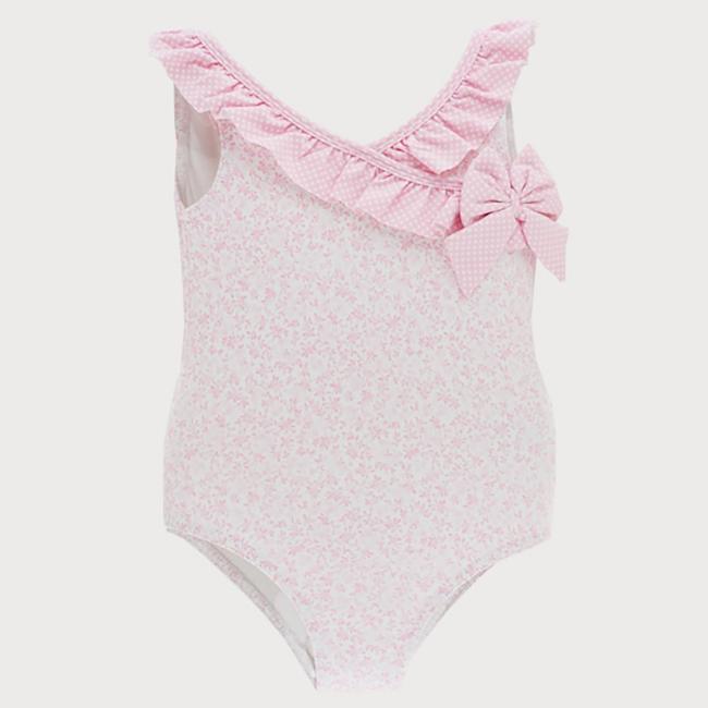 Picture of Sardon Polinesia Girls Ruffle Swimsuit - Pink