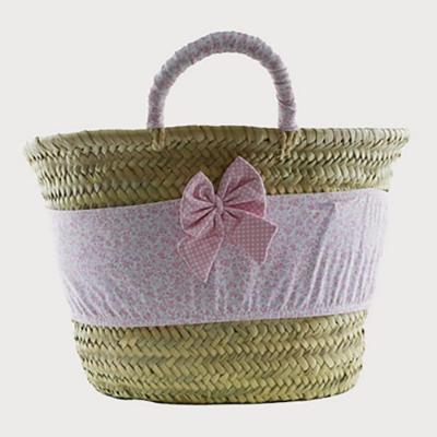 Picture of Sardon Polinesia Beach Basket With Band & Bow - Pink