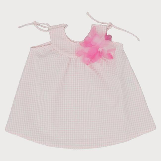 Picture of Sardon Vichy Girls Gingham Sun Dress - Pink