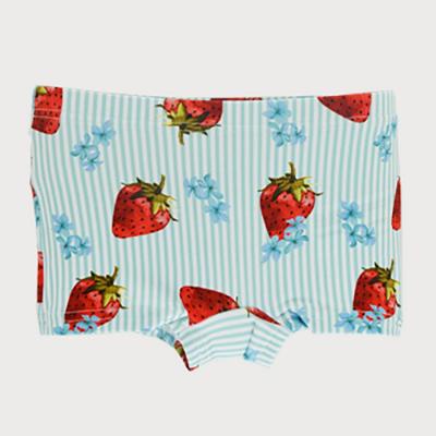 Picture of Sardon Strawberries Boys Lycra Swim Trunks - Blue Red